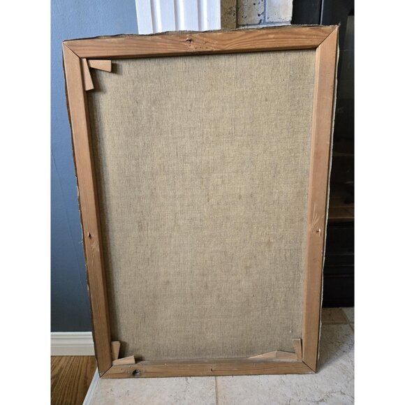 Bucolic Church Garden Oil Painting Signed by Artist Danish Village Summer - Picture 10 of 10